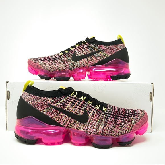 vapormax flyknit black pink